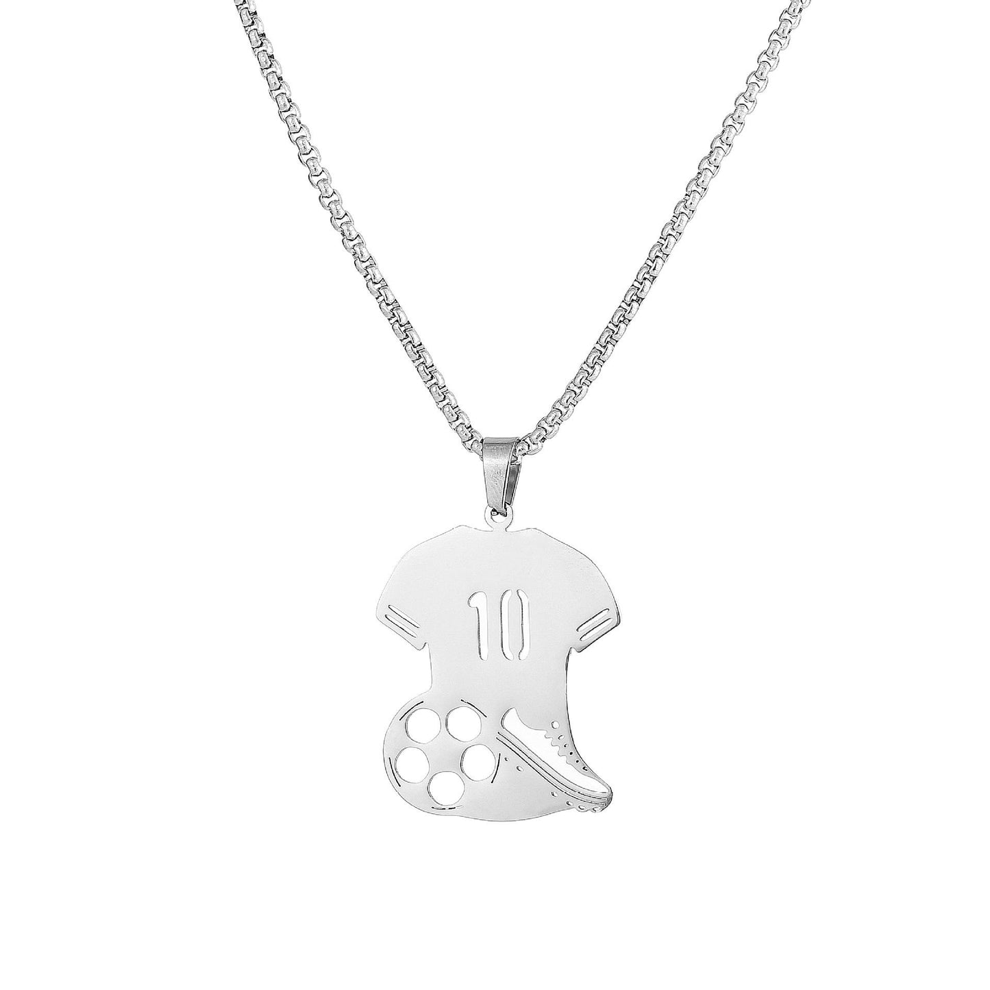 Number 10 and 7 necklace for men and women