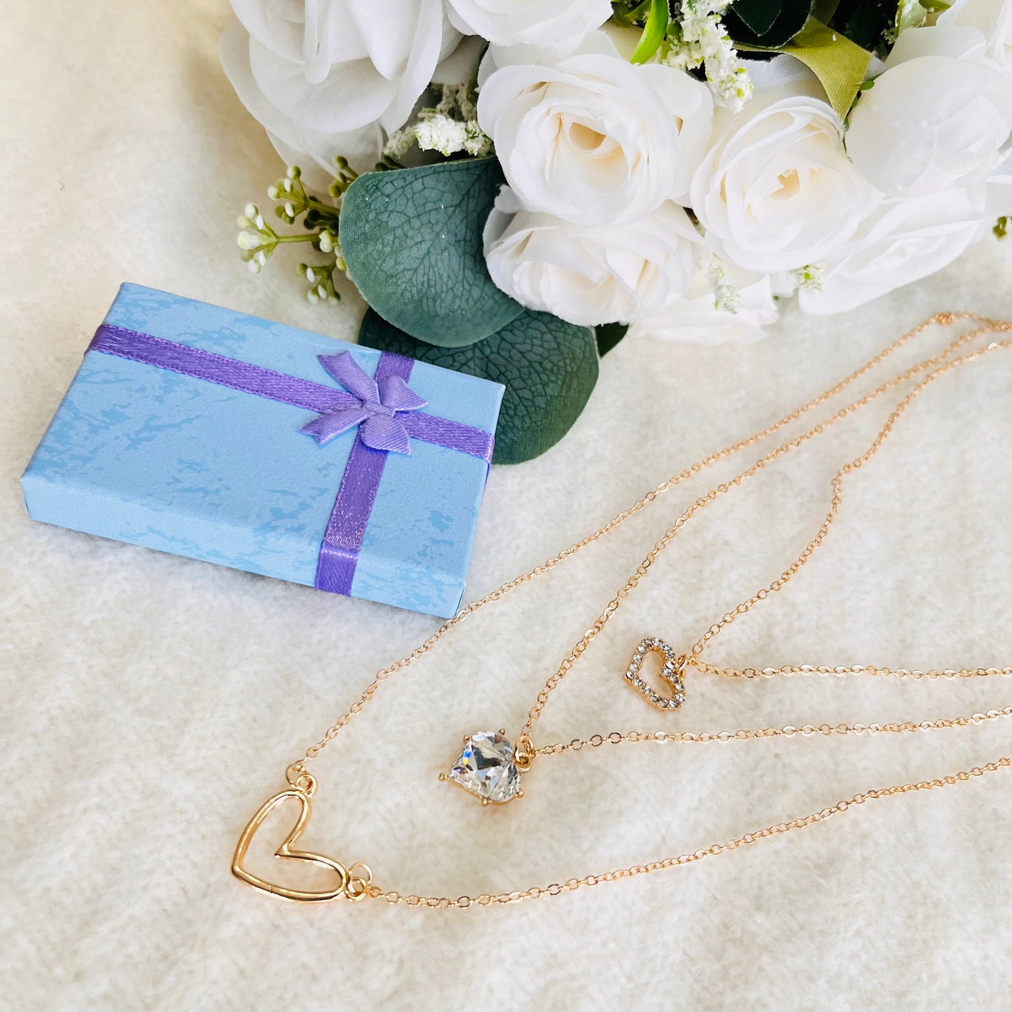 MC26 - Triple Heart Layered Necklace
