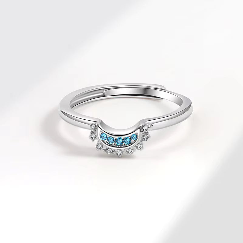 Celestial Sun and Moon Ring – Adjustable Stacking Rings