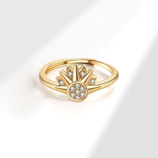 Celestial Sun and Moon Ring – Adjustable Stacking Rings