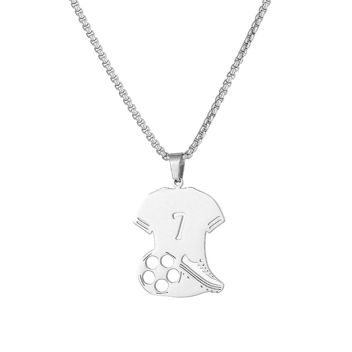 Number 10 and 7 necklace for men and women